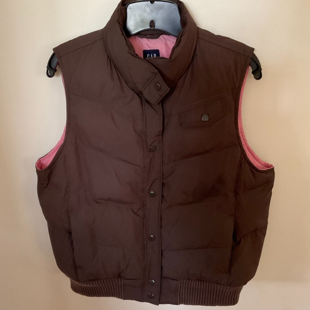 GAP Women's Down & Polyester Filled Vest EUC Size L